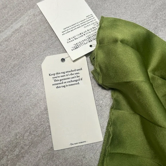 New Abercrombie & Fitch Green Pleated Mini Dress, size Medium Petite - Picture 6 of 15